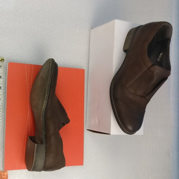 Easy to wear Pull On Laceless LEATHER Low Heel Loafer no need for Laces 7 new - Picture 6 of 13